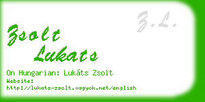 zsolt lukats business card
